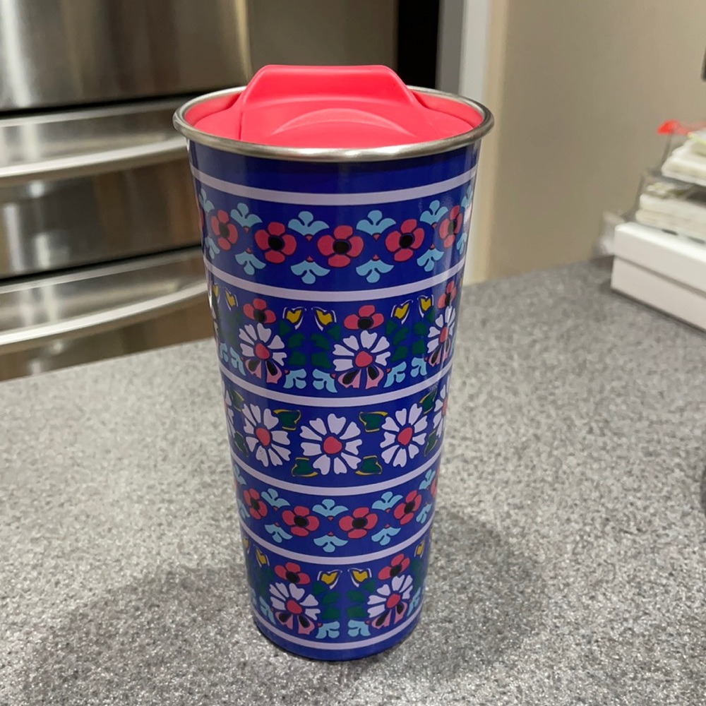 Vera Bradley Stainless Steel Travel Cup in Romantic Paisley